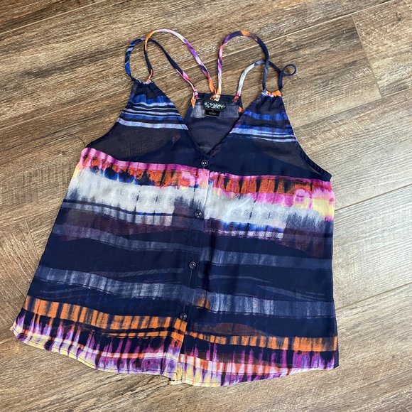 Daytrip Tops - Daytrip Small Sheer Racerback Tank